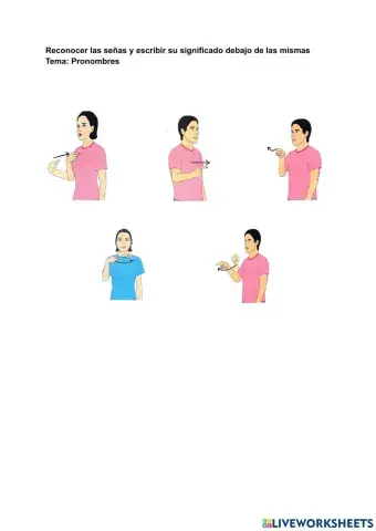 Lengua de Señas: Emociones y Pronombres