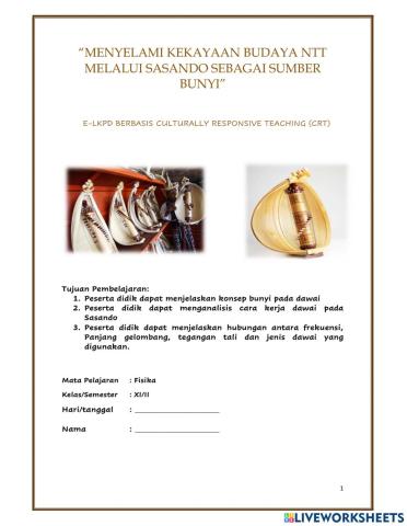 E-LKPD Berbasis CRT