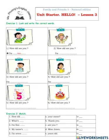 Ms. Phuong -FF3 - Unit Starter - Lesson 3