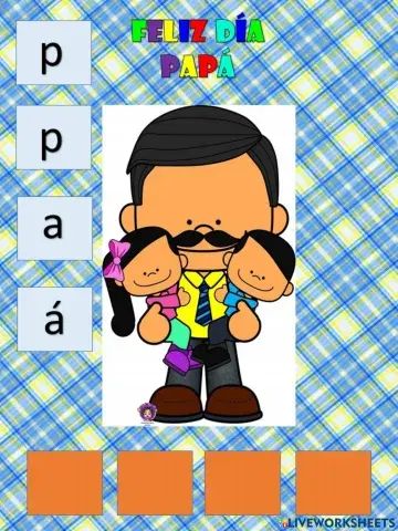 Arma la palabra papá