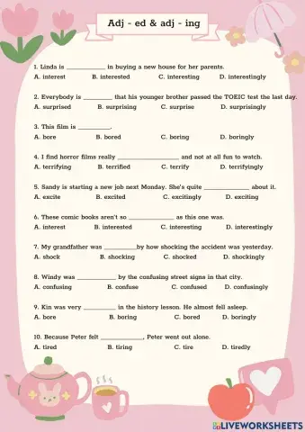 Adj -ed & Adj-ing
