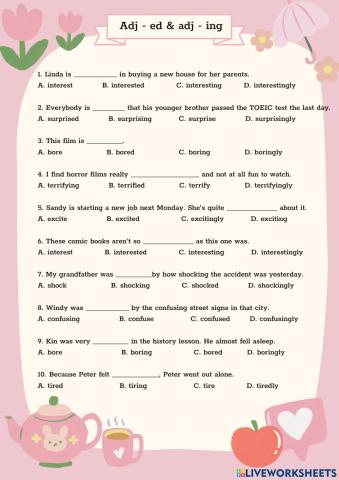 Adj -ed & Adj-ing