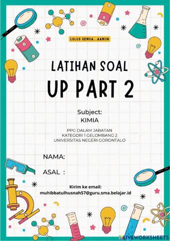 Latihan soal up kimia part 2