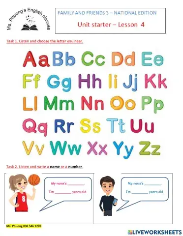 Ms. Phuong-FF3- Unit Starter- Lesson 4