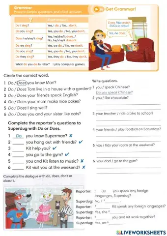 32 present simple questions