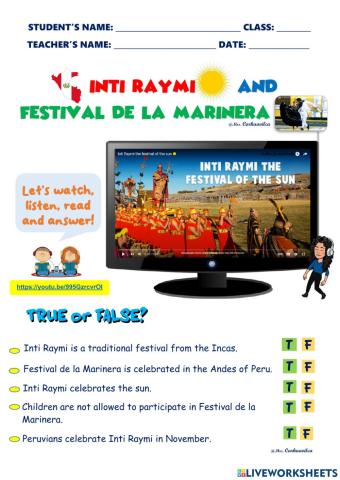 Inti Raymi and Marinera Festival