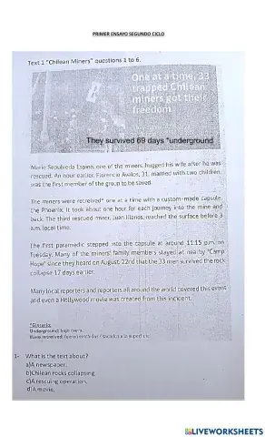 Ensayo segundo ciclo