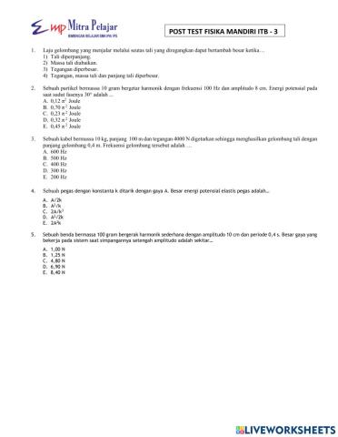 Post test mandiri itn - 3