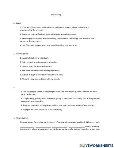 Emsat Paragraph building