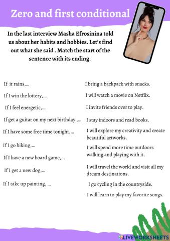 Zero and First conditional