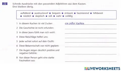 Ausblick L4 AB22 Adjektive W