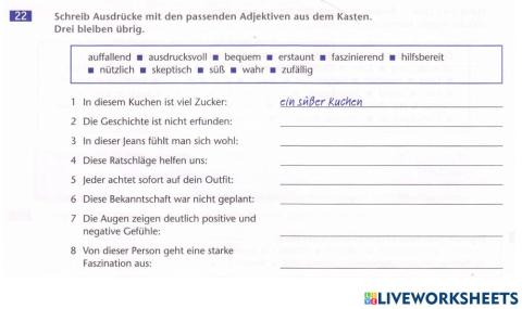 Ausblick L4 AB22 Adjektive W