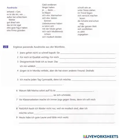 Ausblick L4 AB23 Ausdrücke