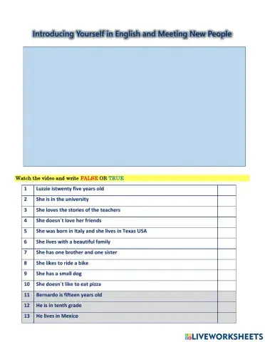 Intoducing yourself. AMERPASSPORT