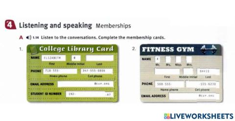 Personal information