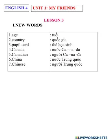 English 4- unit 1- lesson 3