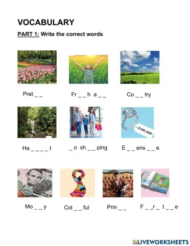 KIDS test 2 Vocabulary