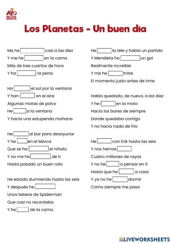 Un buen día - Los Planetas