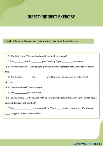 Direct-Indirect Exercise