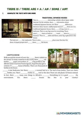 There is-are some-any-a-an