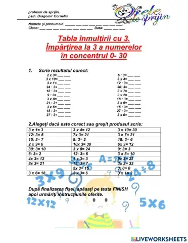 3- inmultire si impartire