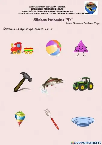 Silabas trabadas -Tr-