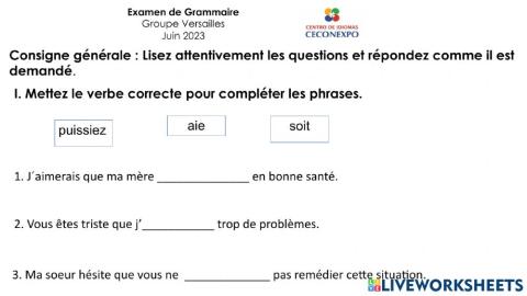 Examen français