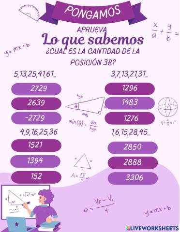 Sucecciones cuadraticas