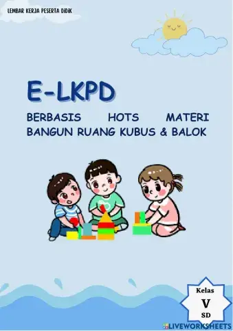E-LKPD Bangun ruang pilihan ganda