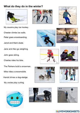 Winter activities