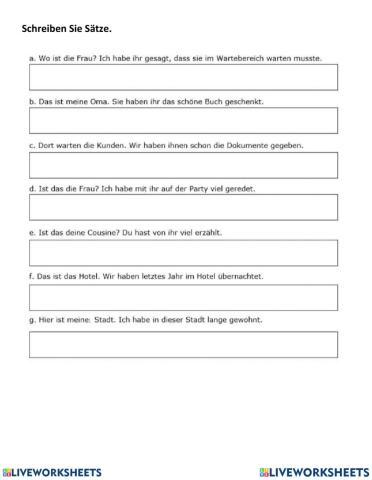 Relativsätze mit Dativ