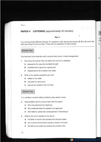 Listening CAE all parts