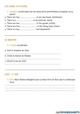 Unit 4 6 Home sweet Home Let's revise