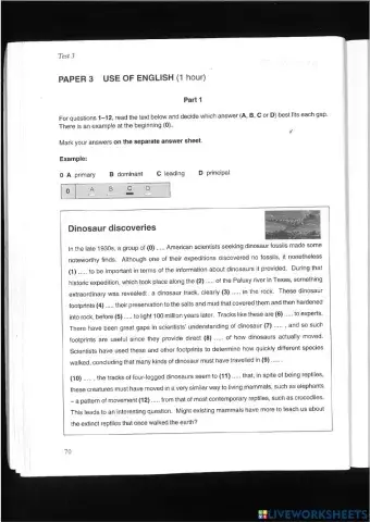 Use of english cae test 3 all parts