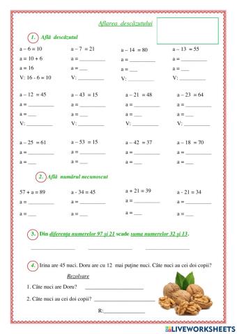 Aflarea descăzutului