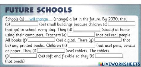 Schools in the future