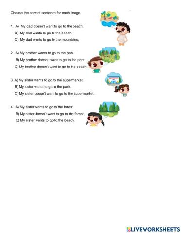 Wants - Doesn't want