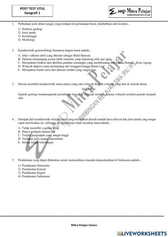 Post test utul ugm 1