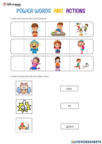 Power words and actions