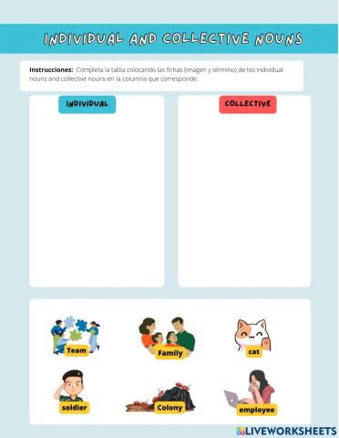 Individual andcollective nouns