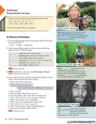 Present Perfect and Past Simple