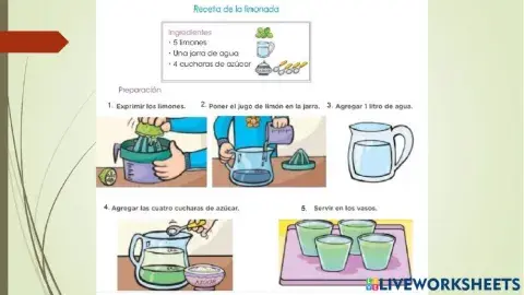 Leemos una receta