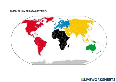 Continents del món