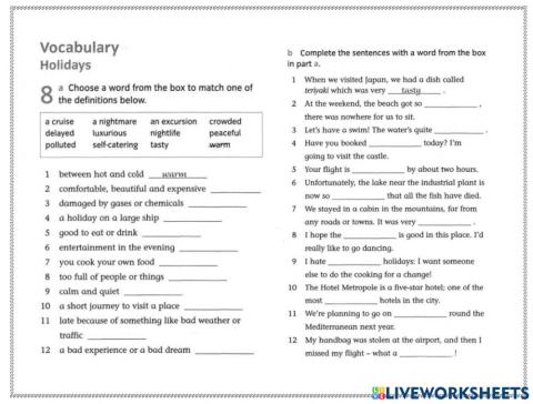 Vocabulary A 2