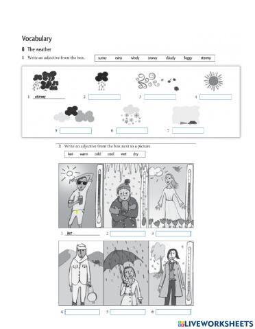 Weather and possesives