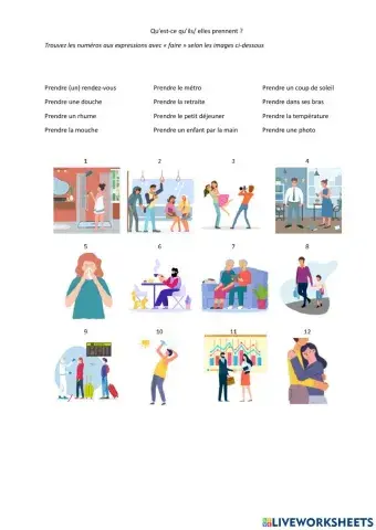 Expressions avec prendre