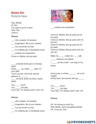 Barbie gril lyrics