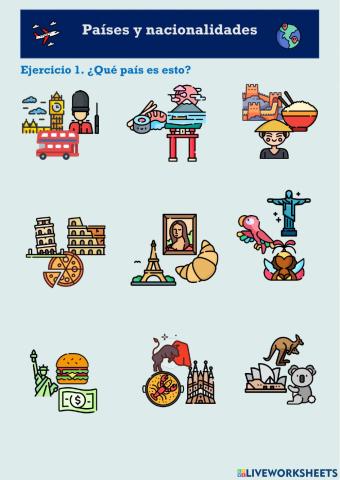 Países y nacionalidades