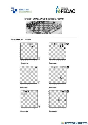 Escac i mat en 1 jugada