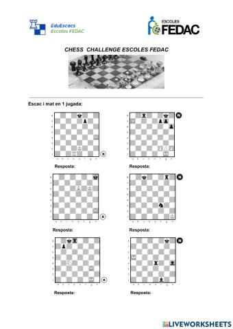 Escac i mat en 1 jugada